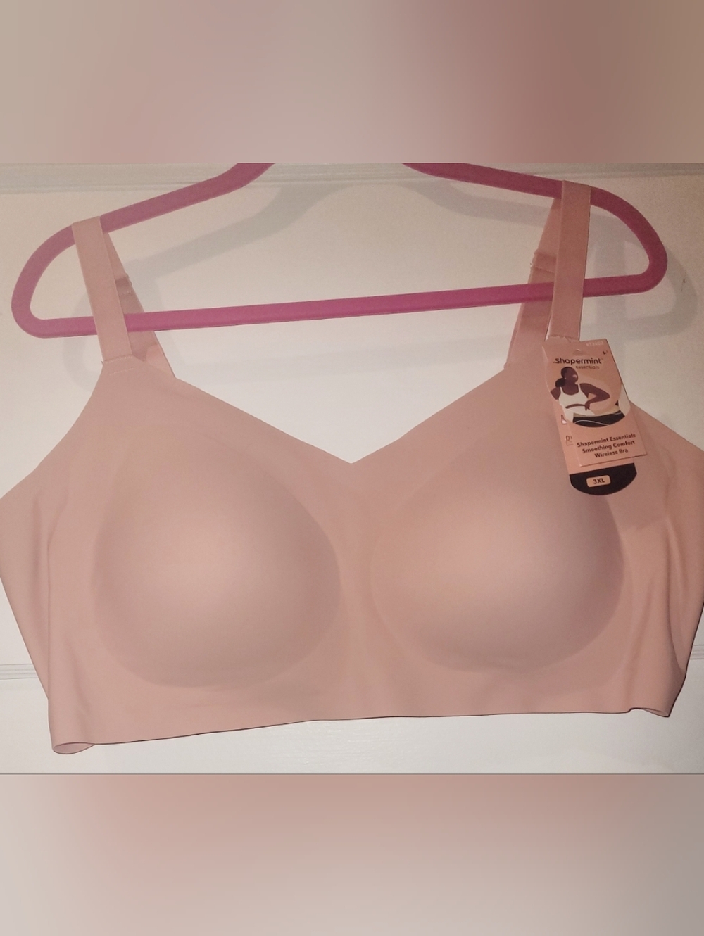 Shapermint Seamless Blush T-Shirt Bra